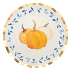 Wavy Dinner Plates, Harvest Blues