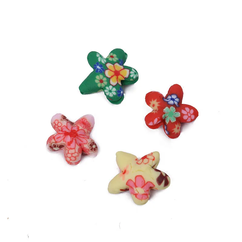 Wholesale 100PCS Colorful Stars Smoky Beads