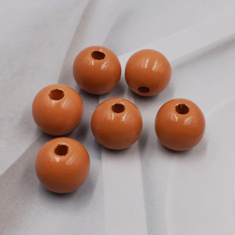 Wholesale 10PCS 16MM Colorful Hemu Wood Beads