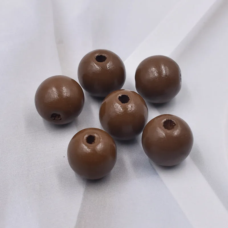 Wholesale 10PCS 16MM Colorful Hemu Wood Beads