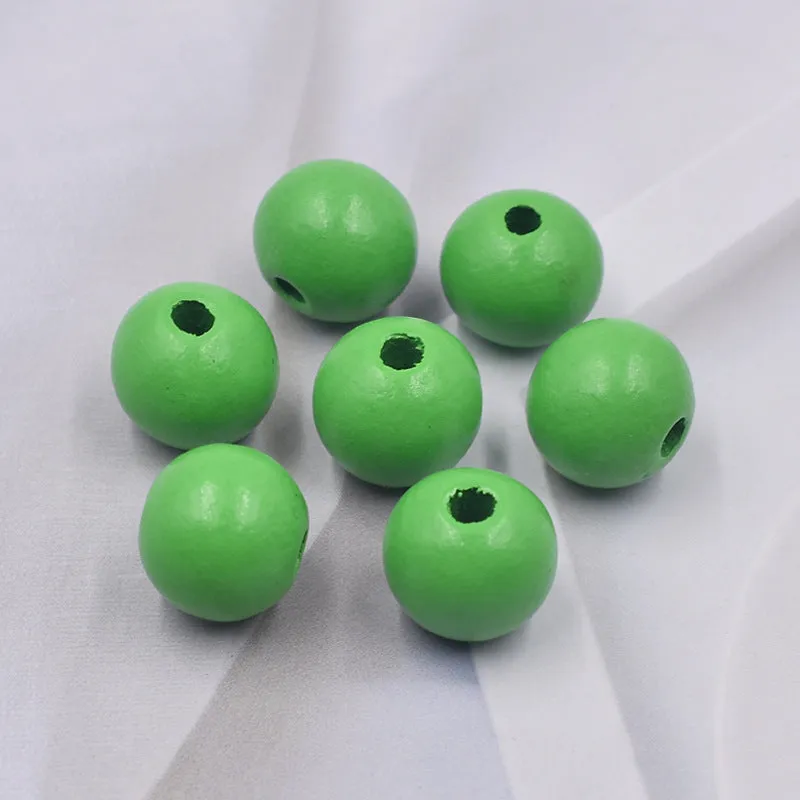 Wholesale 10PCS 16MM Colorful Hemu Wood Beads