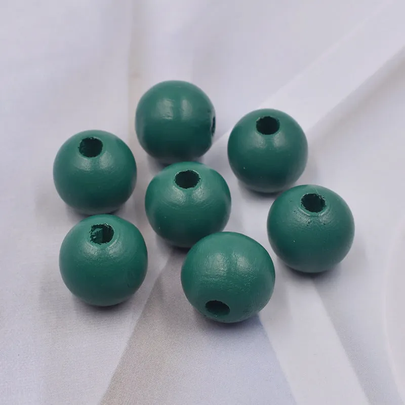 Wholesale 10PCS 16MM Colorful Hemu Wood Beads