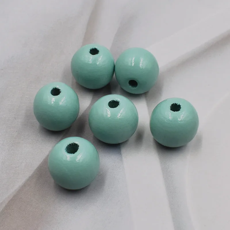 Wholesale 10PCS 16MM Colorful Hemu Wood Beads