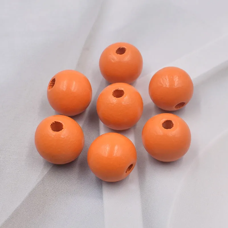 Wholesale 10PCS 16MM Colorful Hemu Wood Beads