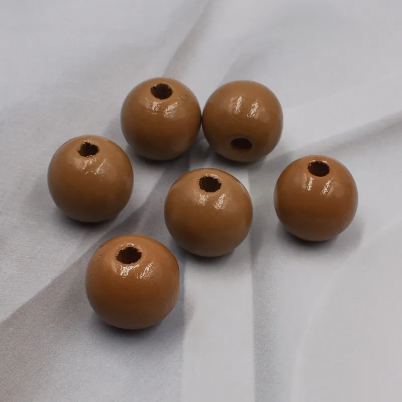 Wholesale 10PCS 16MM Colorful Hemu Wood Beads