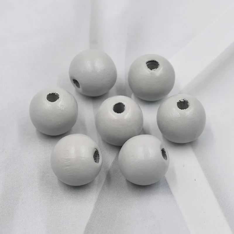 Wholesale 10PCS 16MM Colorful Hemu Wood Beads