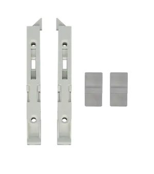 WRS 4-57/64" Internal Top Tilt Latch Set with Thumb Button - White